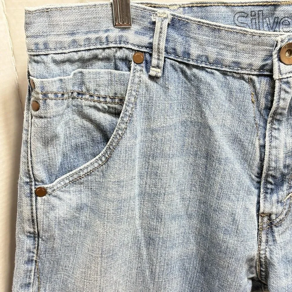 Levi’s Silvertab Men’s Jeans Y2K 2008 38x32 Straight Leg Slim Fit
